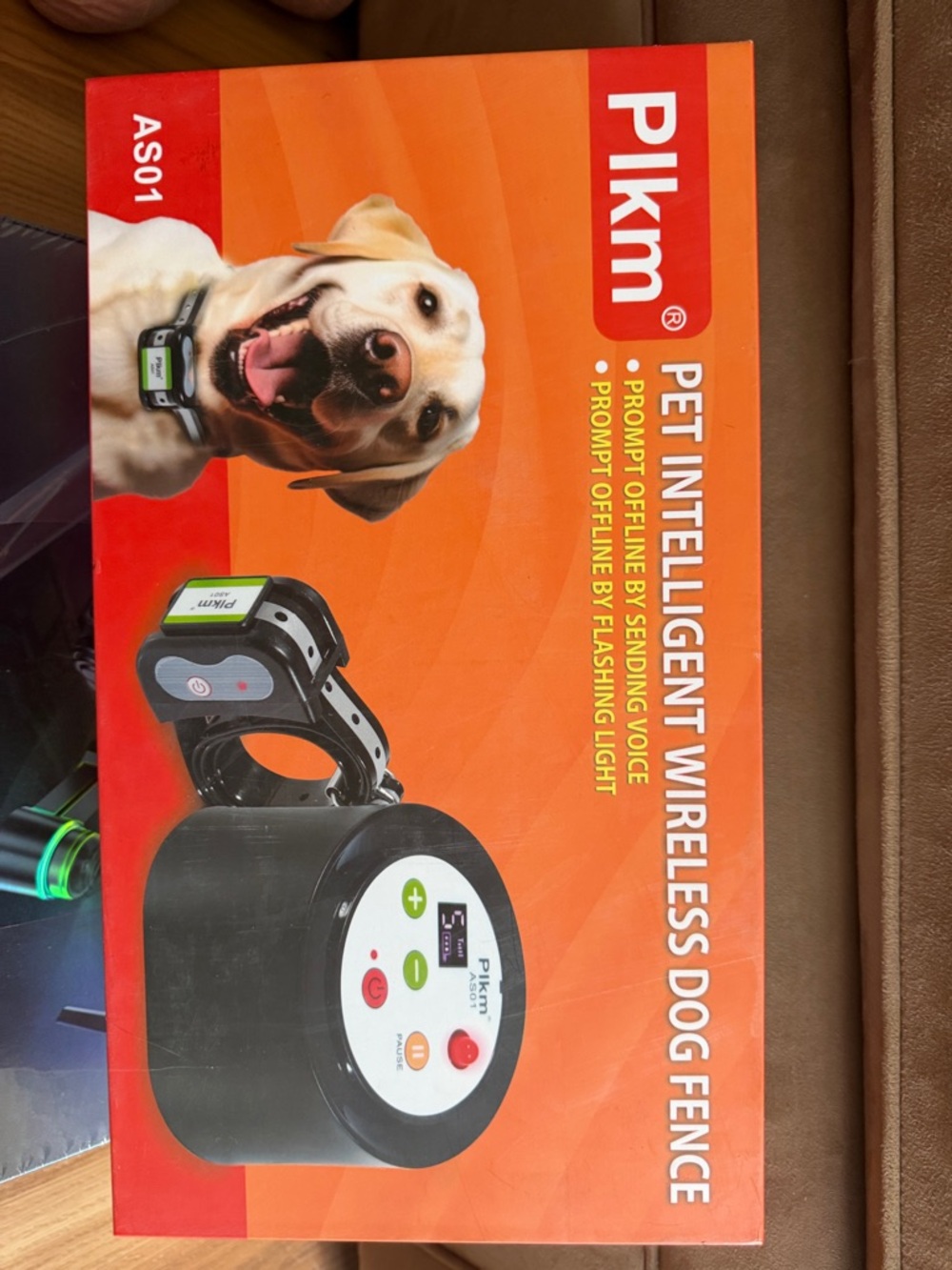 Orange Pet Intelligent Wireless Dog Fence - Remote Containment